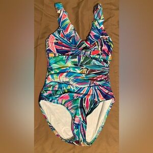 Swimsuit multi color print